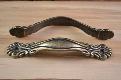 Antique Brass Finish Handles (pair)